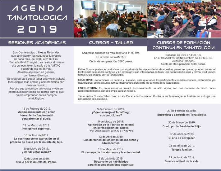 Agenda Tanatológica 2019