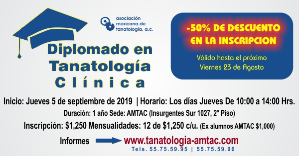 Diplomado en Tanatología Clínica 2019