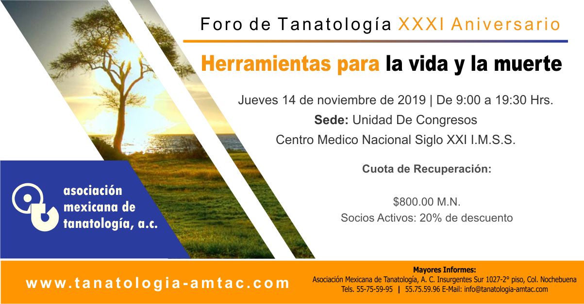 Foro de Tanatología XXXI Aniversario